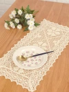 Wholesale of retro lace country-style hollowed-out solid-color cover towels, small tablecloths, placemats, rectangular tablecloths, and background props for shooting Application Scenario